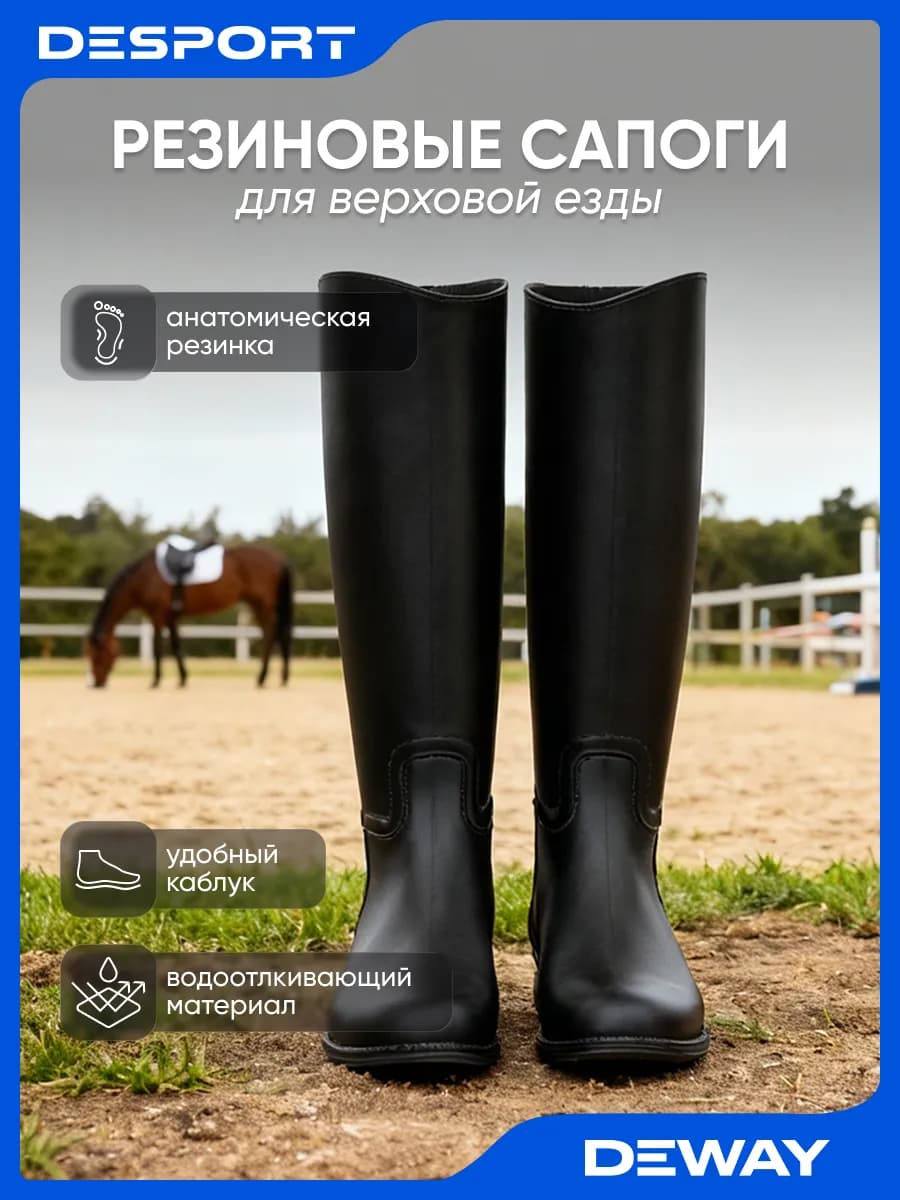 Сапоги резиновые для верховой езды
