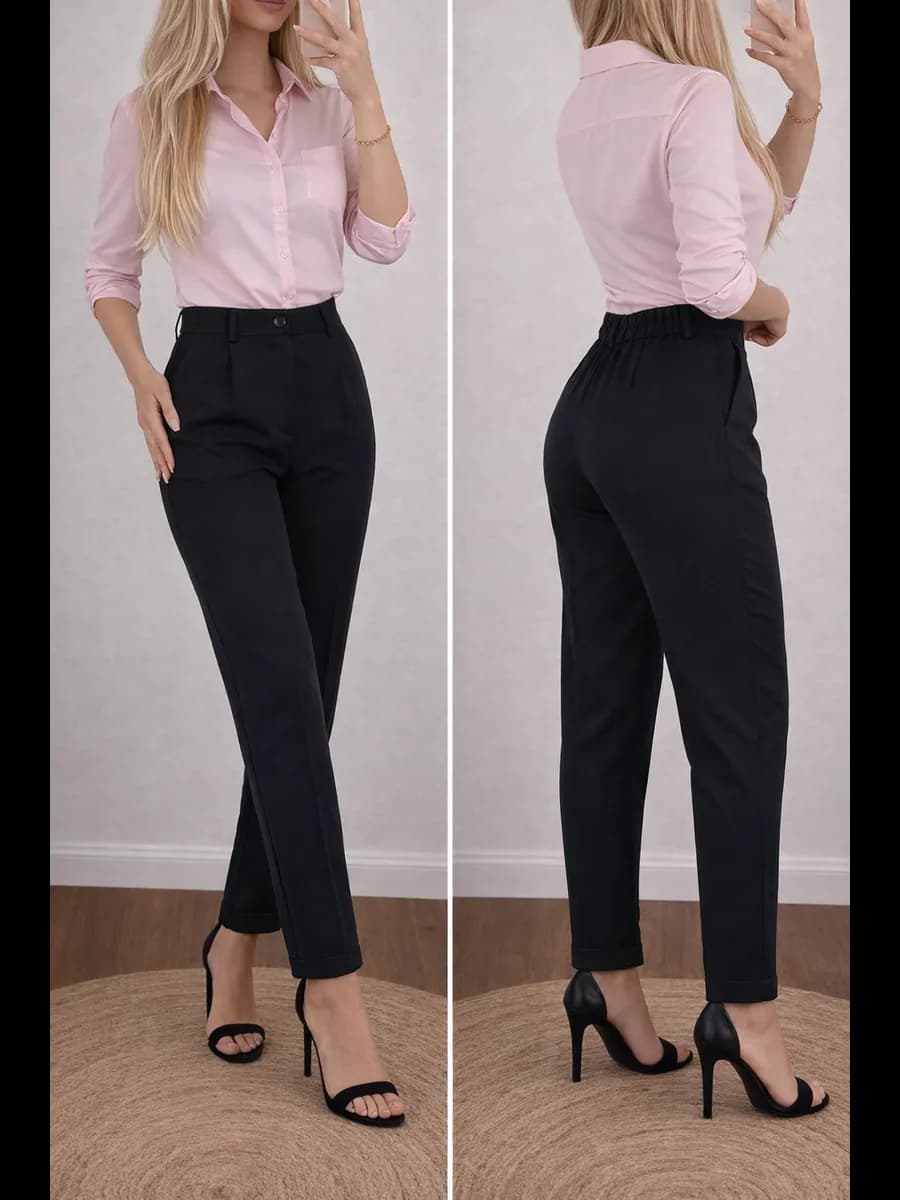 Брюки классические прямые офисные