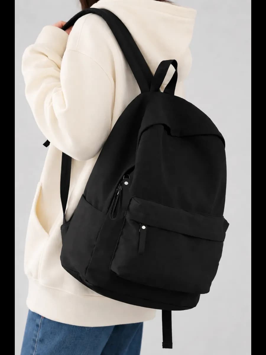 Рюкзак женский черный спортивный для подростков