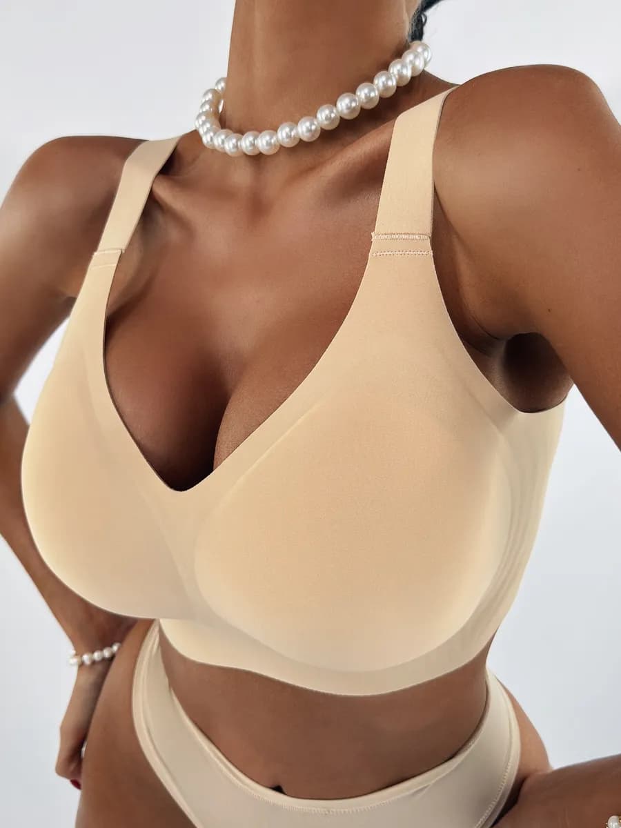 Бесшовный бюстгальтер без косточек больших размеров