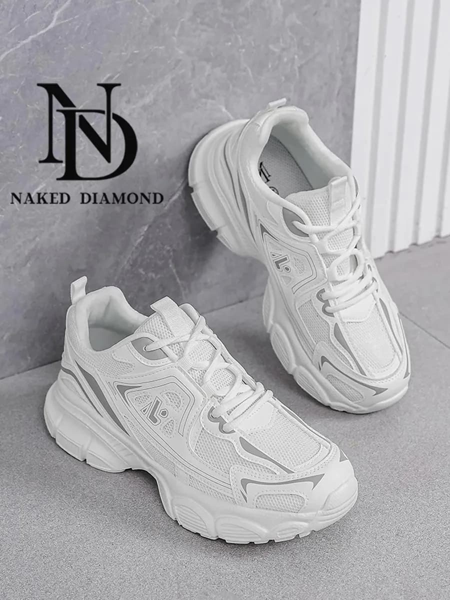 Кроссовки спортивные летние на высокой подошве