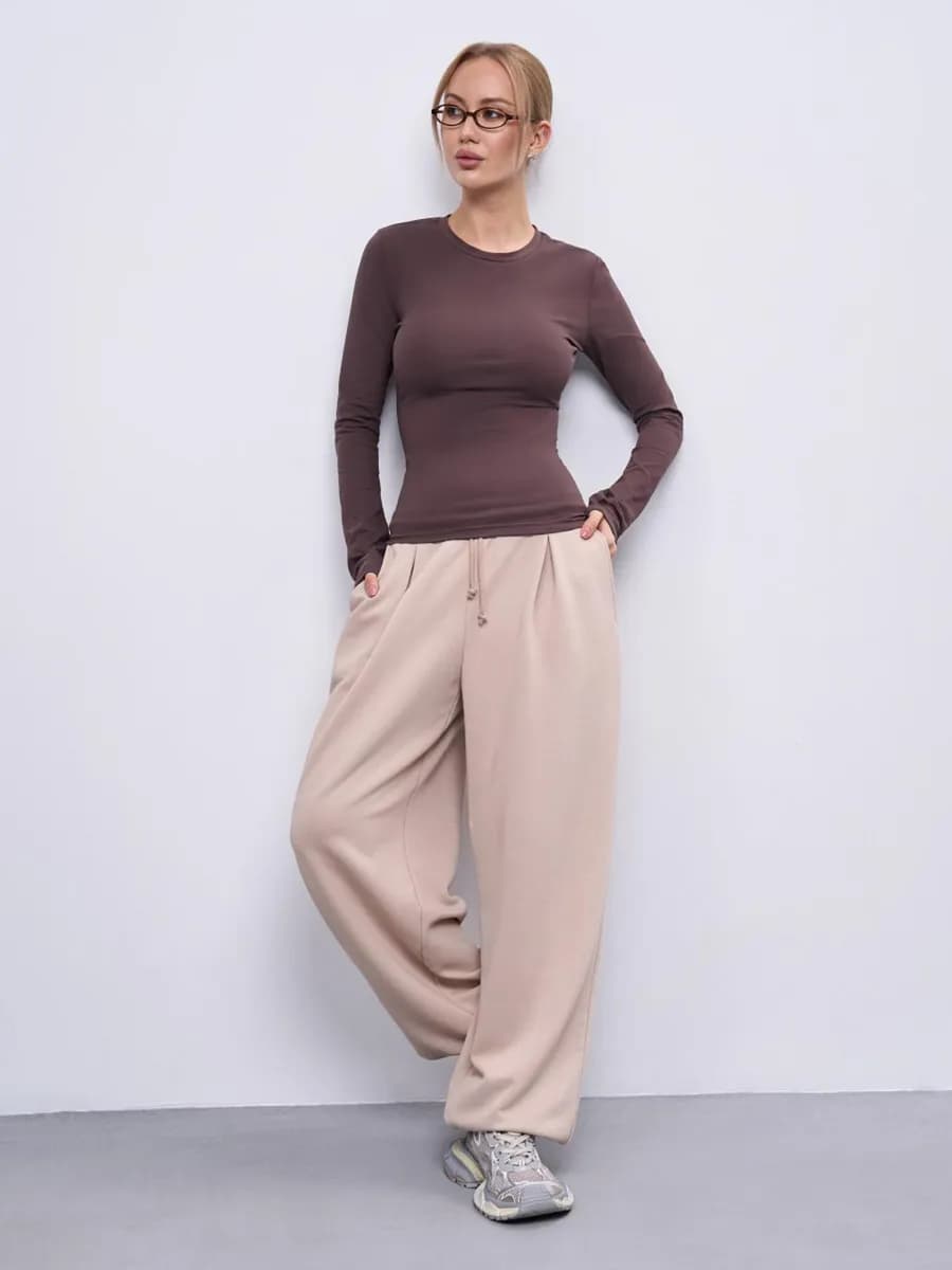 Лонгслив скимс облегающий с длинным рукавом