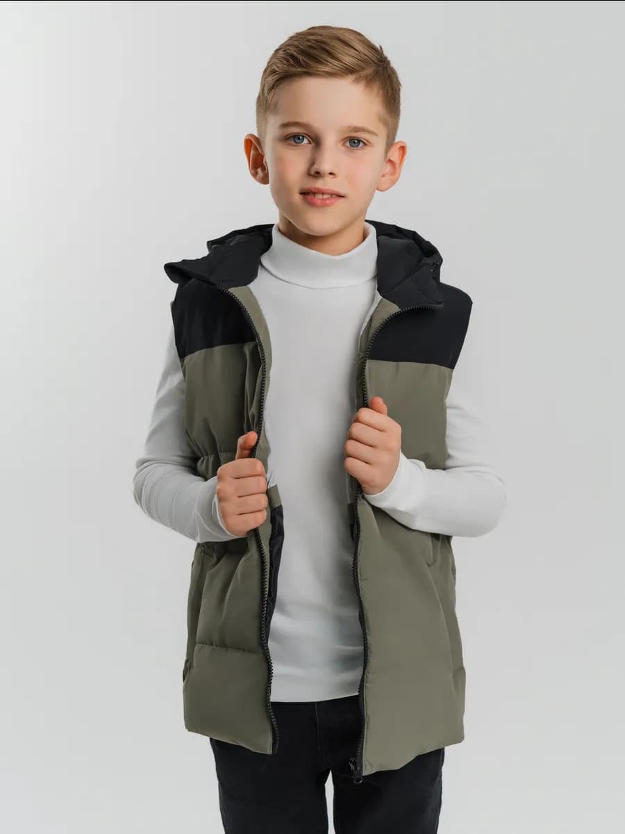 Жилетка детская утепленная