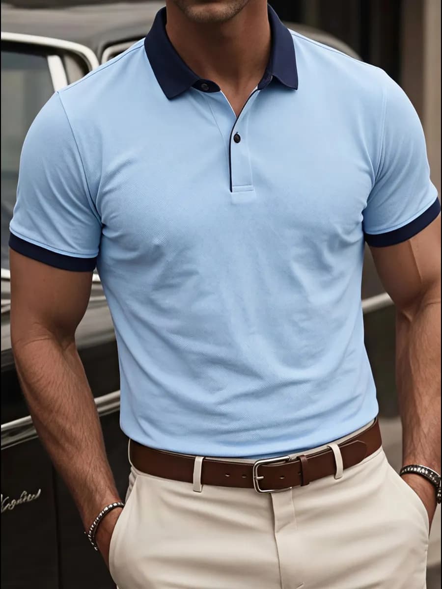 Футболка поло с коротким рукавом