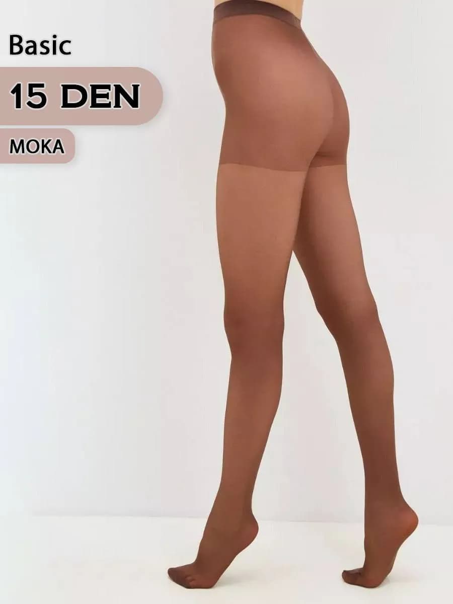 Капроновые колготки 15d moka 1 шт