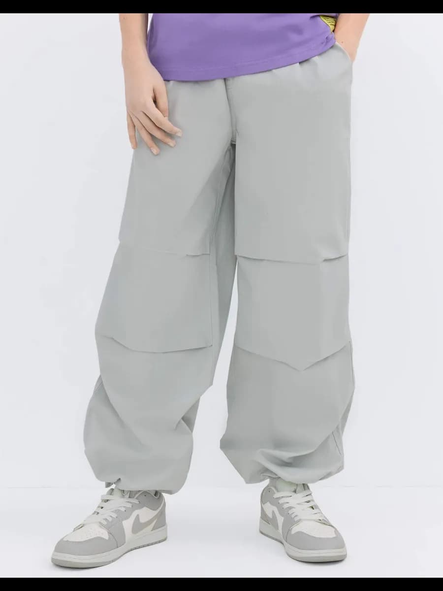 Светло-серые брюки-трансформеры Parachute со стопперами