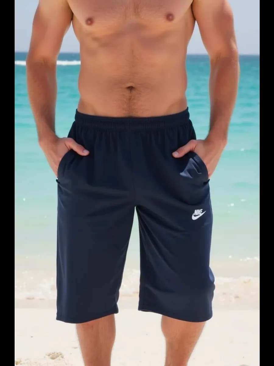 Шорты хлопковые спортивные с карманами для дома и лета