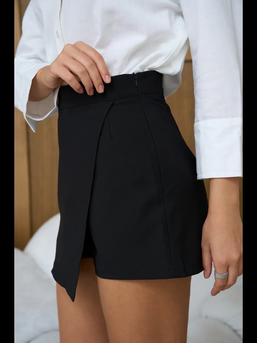 Юбка шорты классическая короткая - фото 1