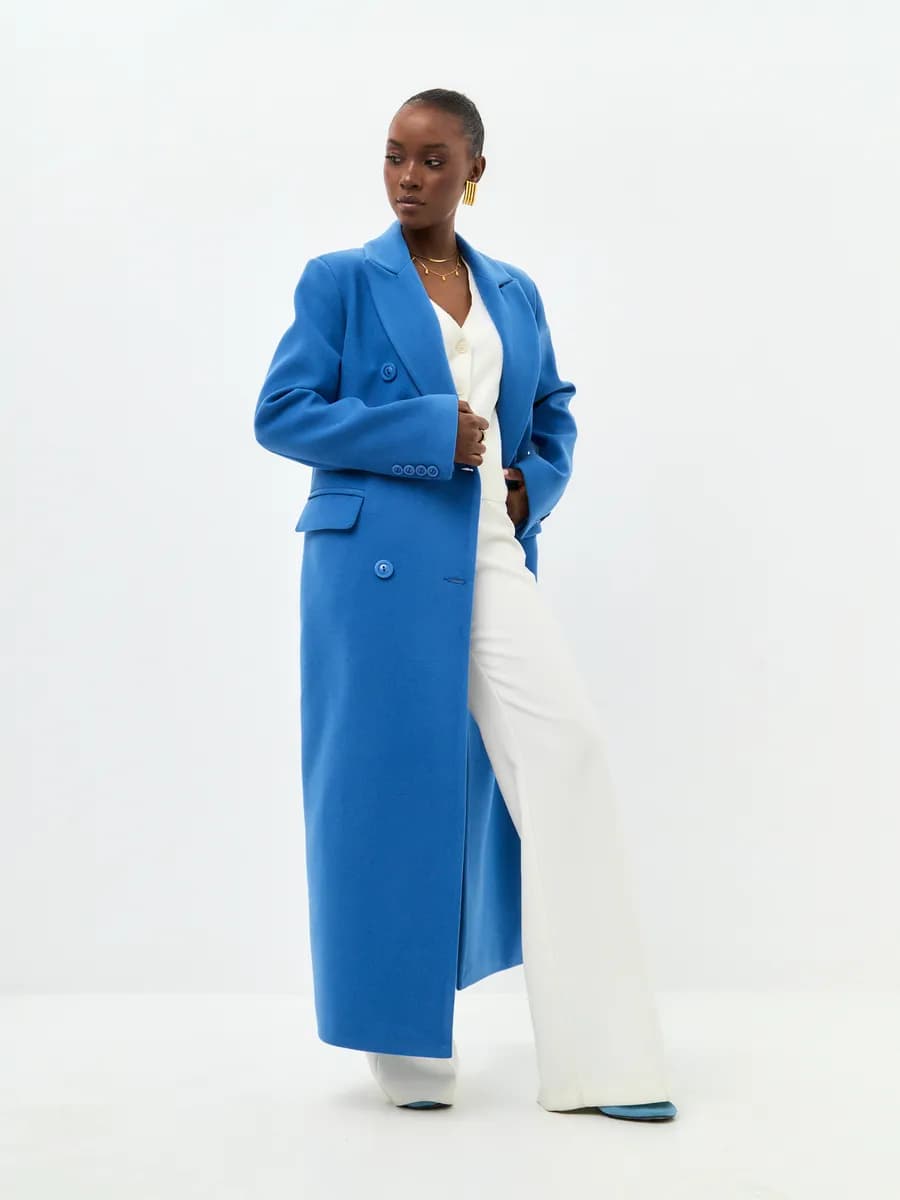 Длинное демисезонное Пальто веснаосень