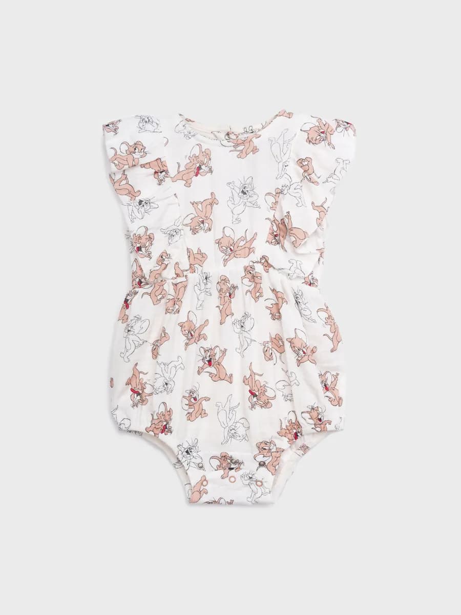 Боди с коротким рукавом из муслина