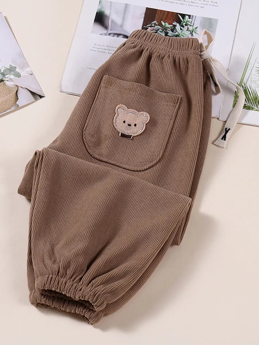 Штаны вельветовые джоггеры широкие для малыша