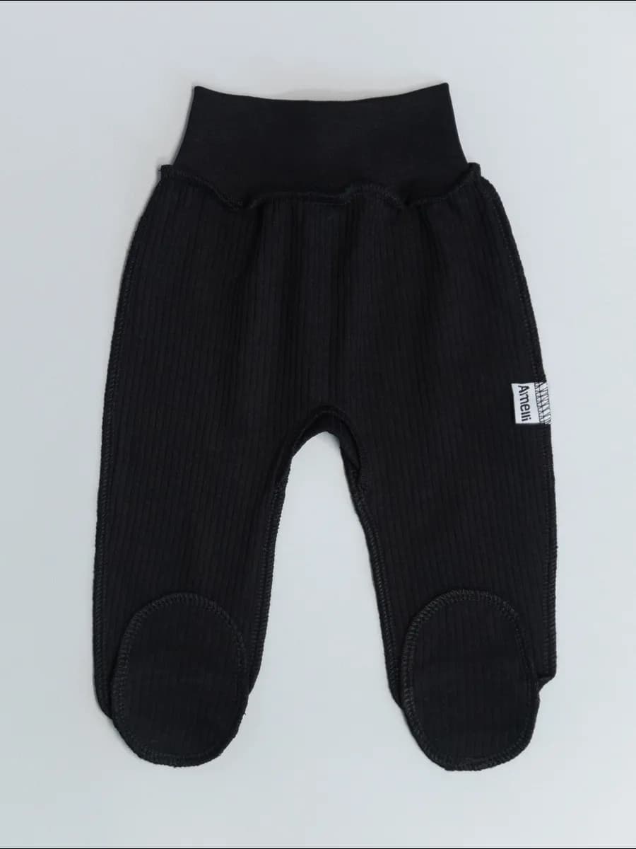 Ползунки для новорожденных в рубчик