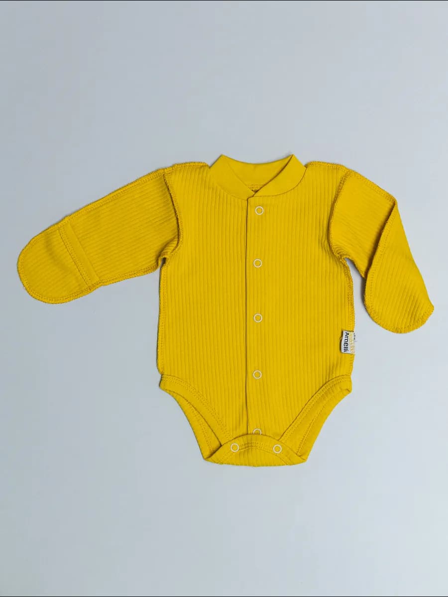 Боди для новорожденных в рубчик