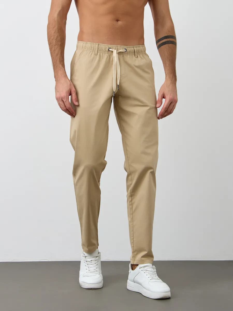Брюки летние легкие Бежевые