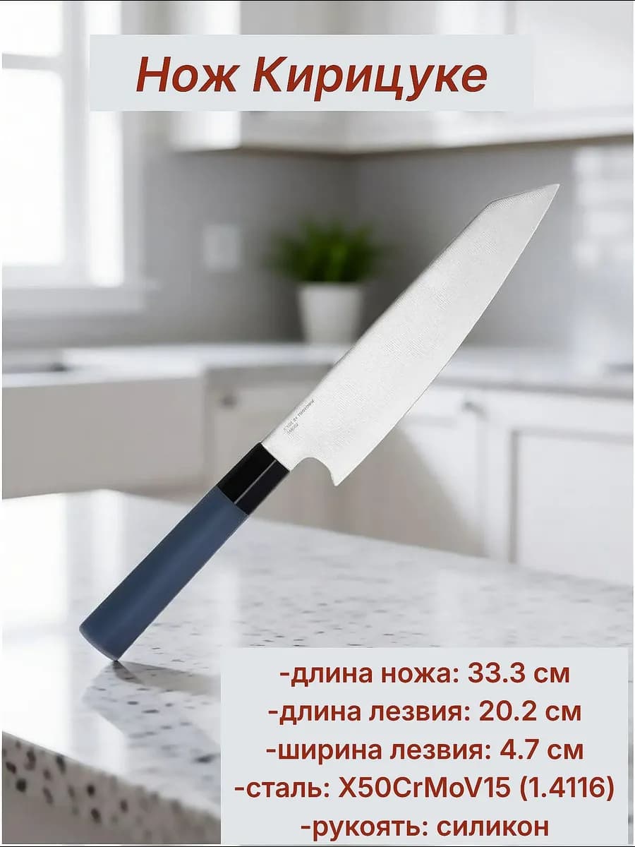 Кухонный нож Шеф Kiritsuke, лезвие 20 см