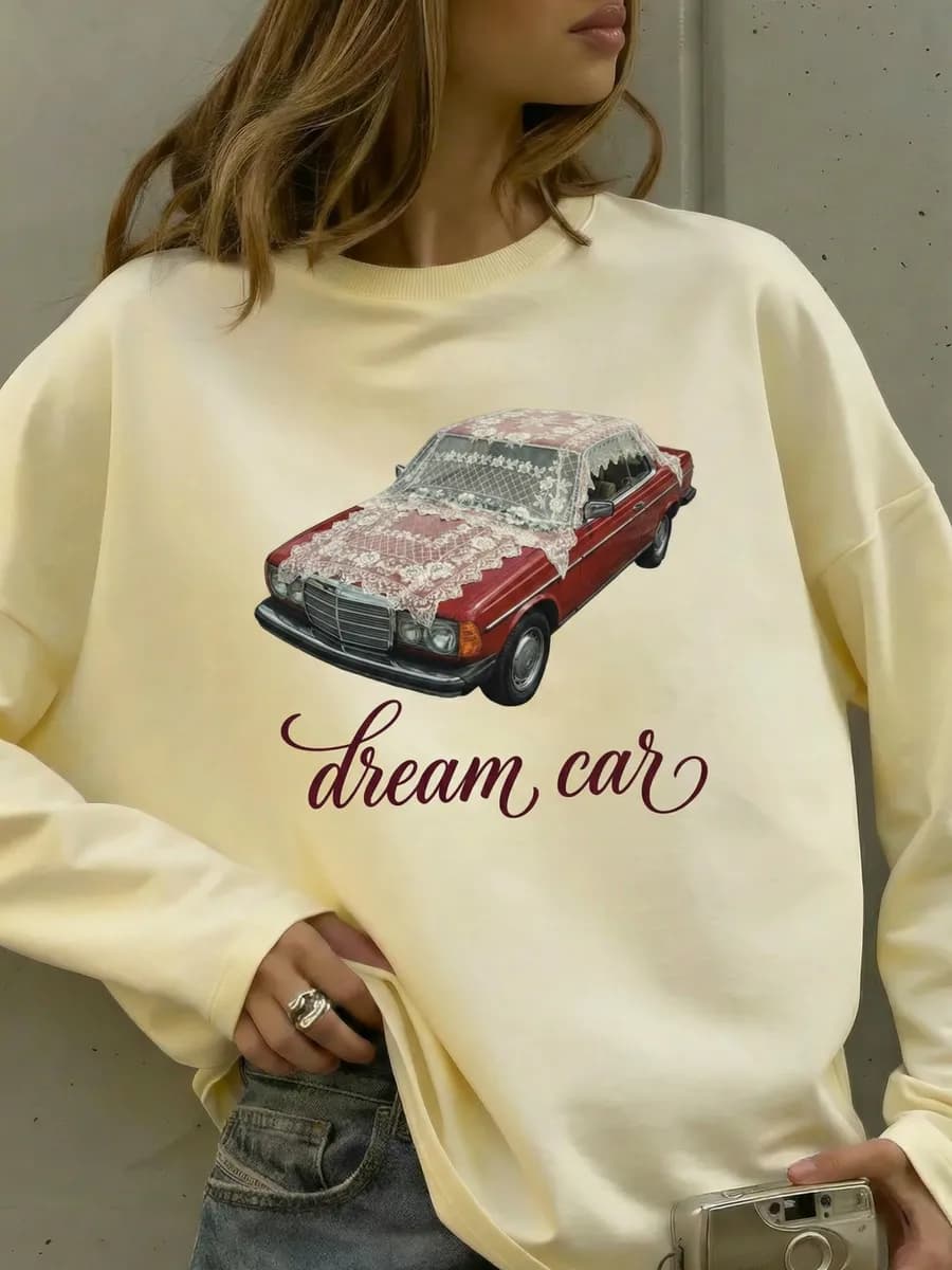 Свитшот с расстроченными швами