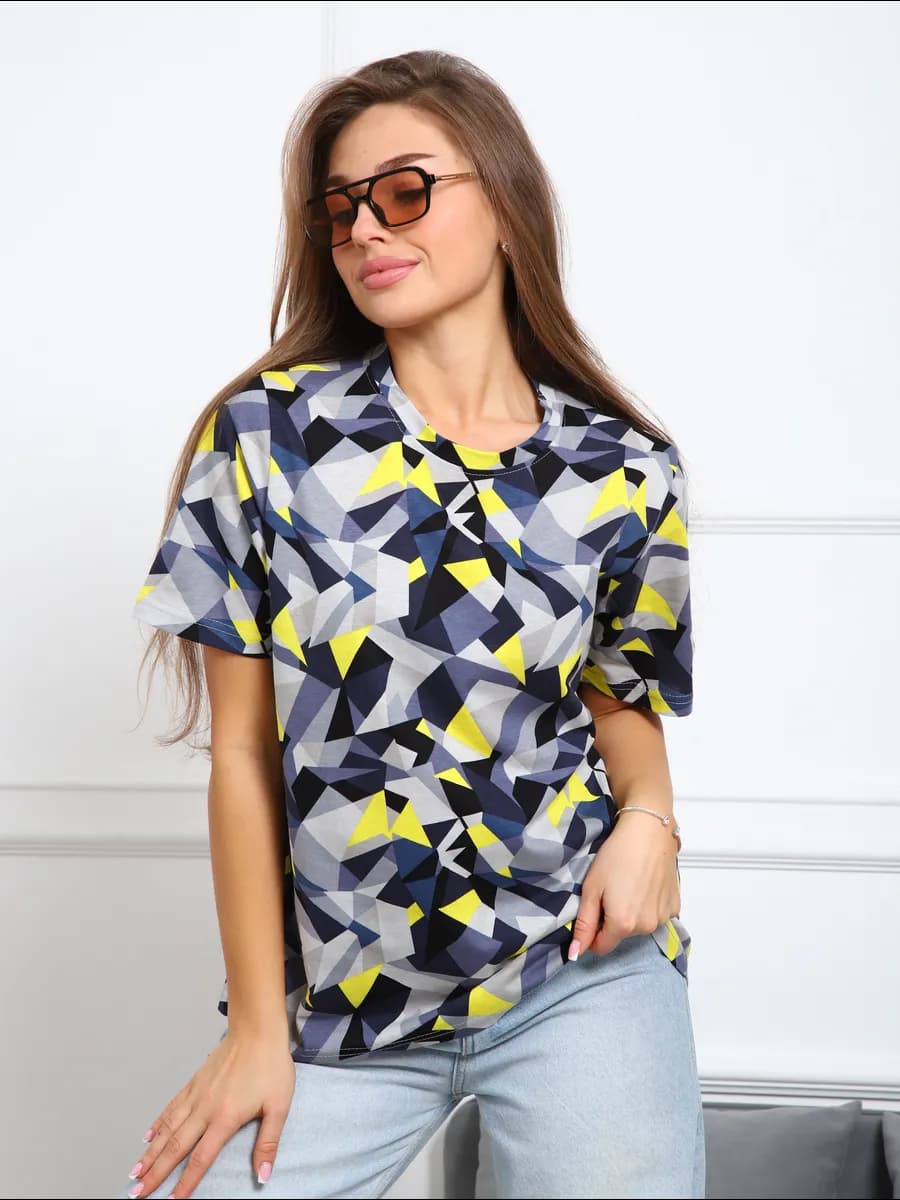 Футболка базовая домашняя больших размеров