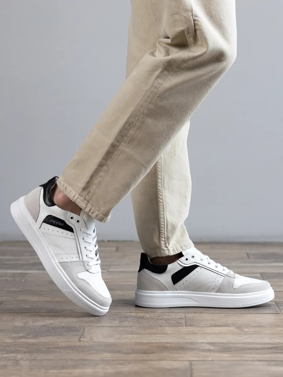 Кеды мужские облегченные из натуральной кожи