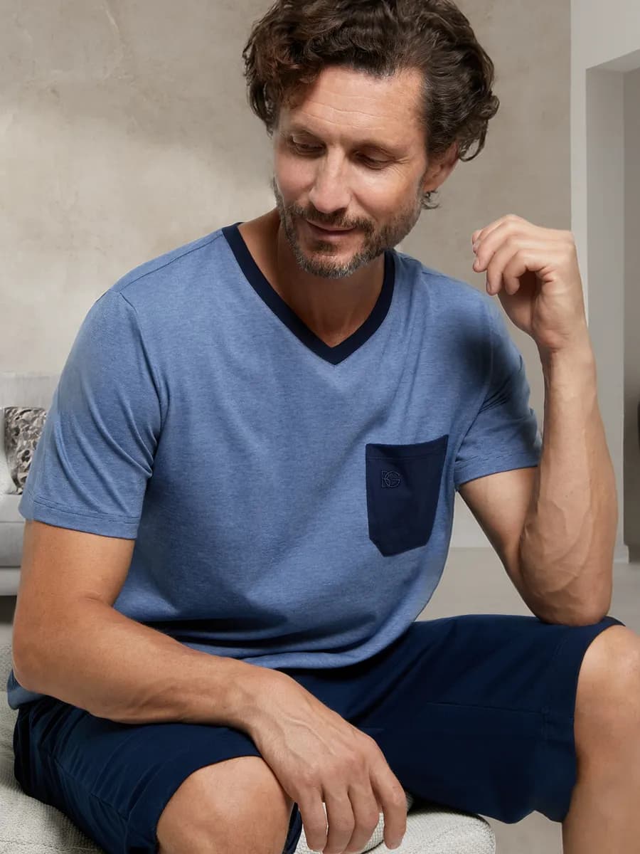 Пижама мужская с шортами