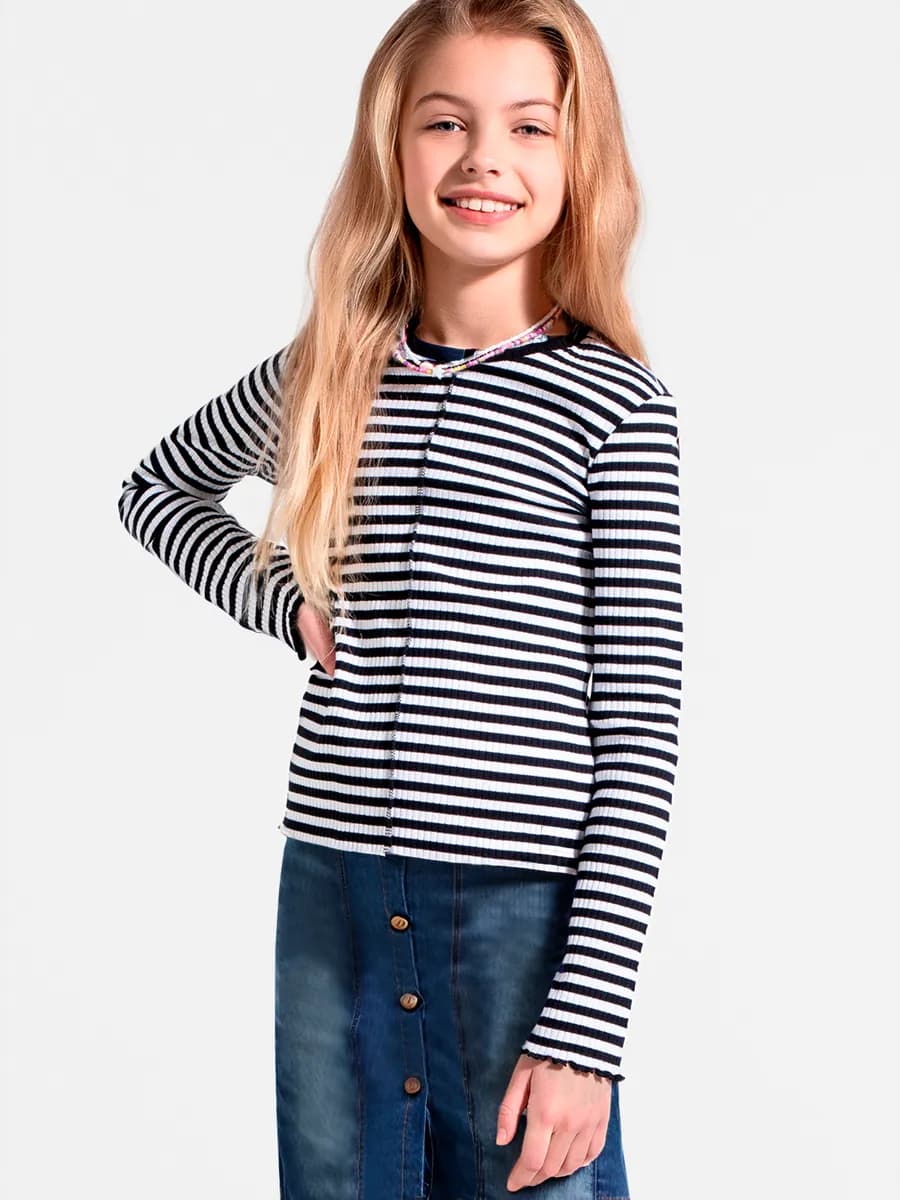 Лонгслив в полоску