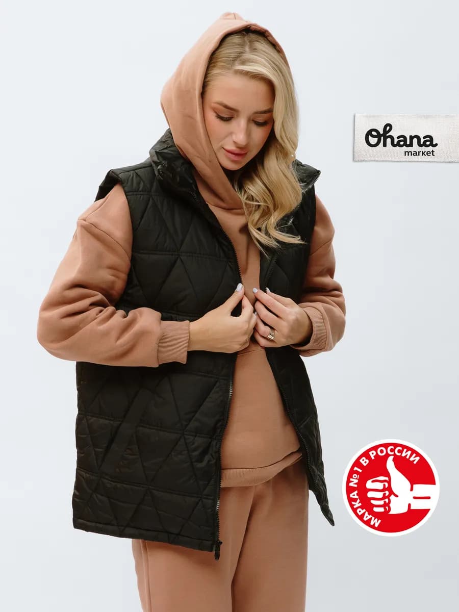 Жилет утепленный оверсайз - фото 1
