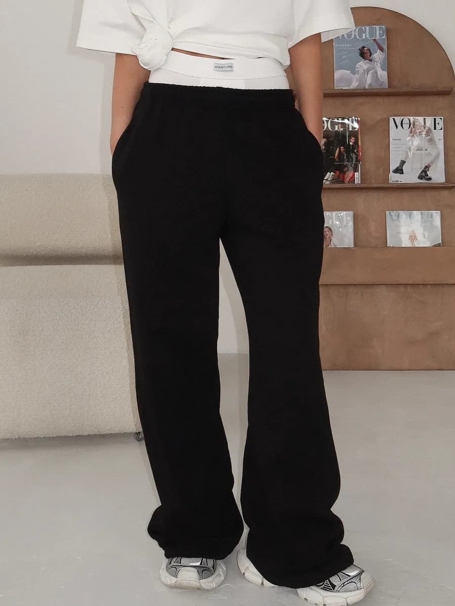 Брюки спортивные широкие