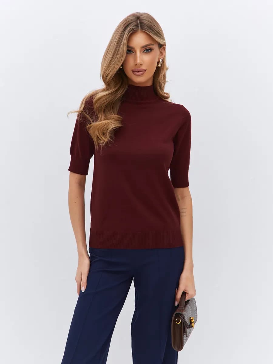 Джемпер кофта с коротким рукавом