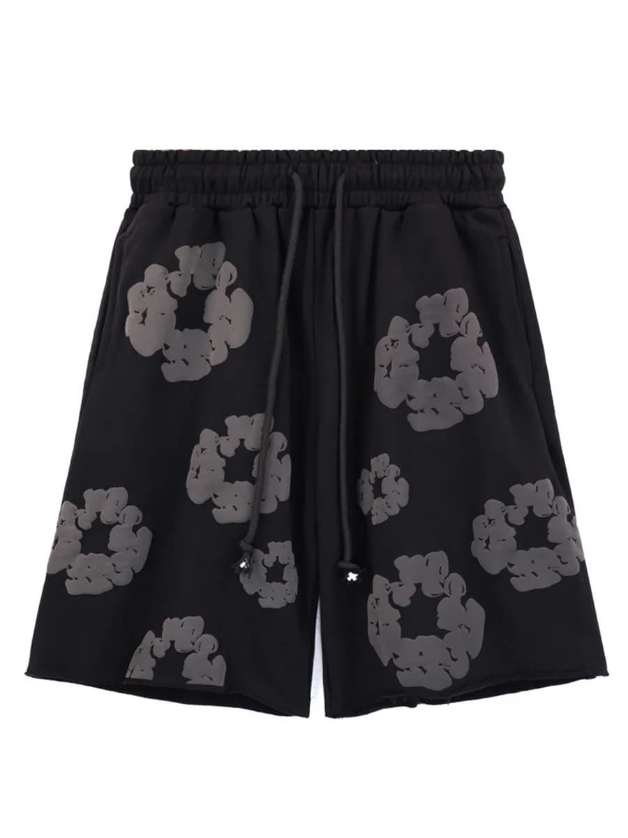 Шорты деним тирс широкие рваные