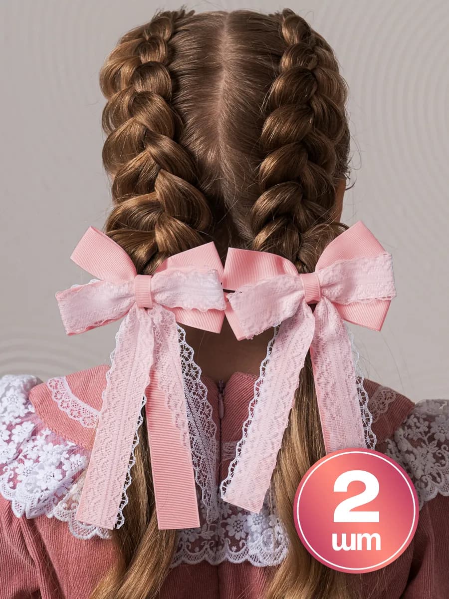 Бантики для волос на резинке