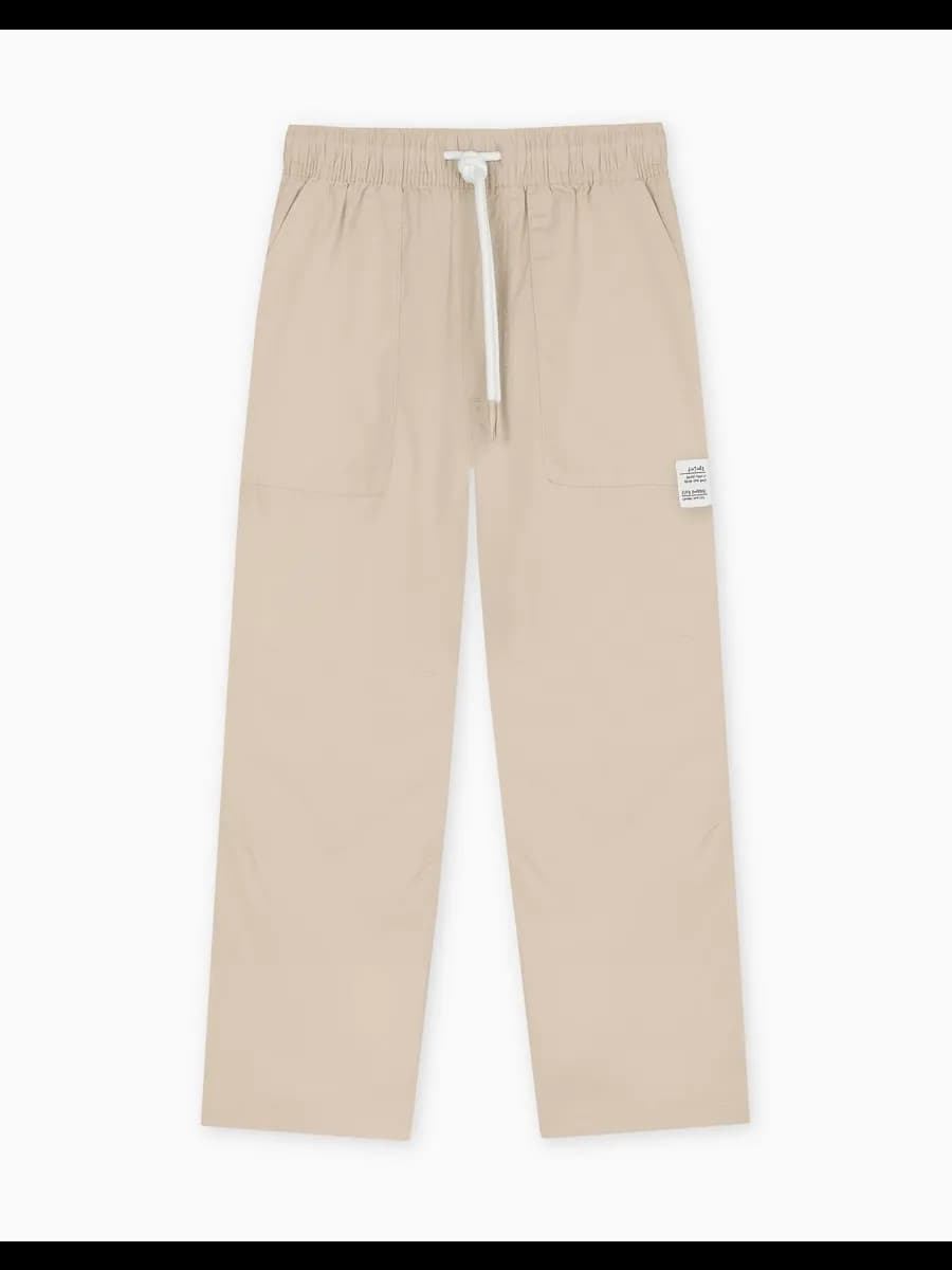 Бежевые брюки Loose