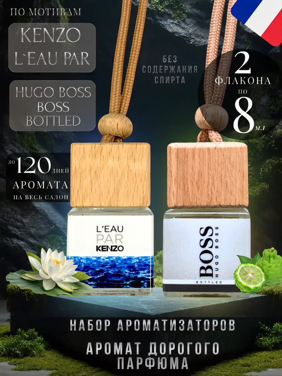 Ароматизатор в машину набор подарочный 2шт автопарфюм