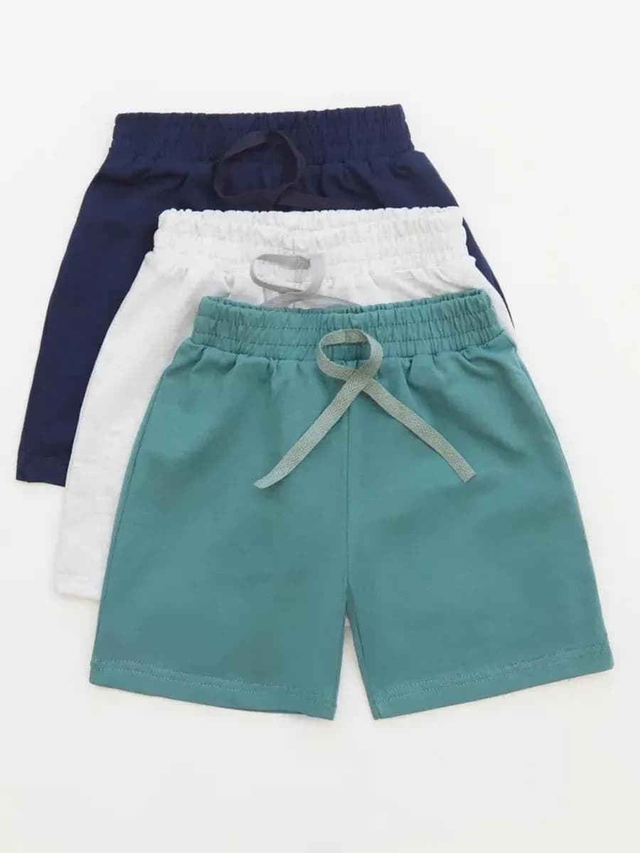 Шорты летние трикотажные на резинке 3 шт