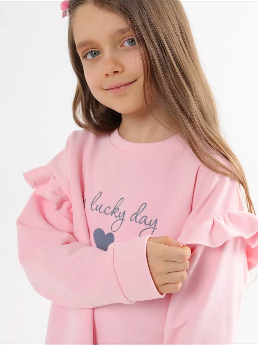 Свитшот оверсайз с принтом