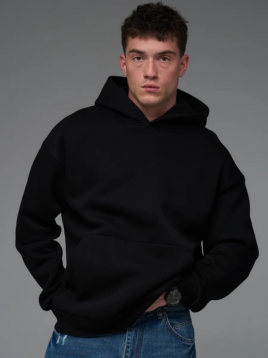 Худи мужское оверсайз с начесом