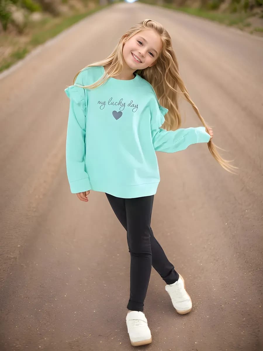 Свитшот оверсайз с принтом