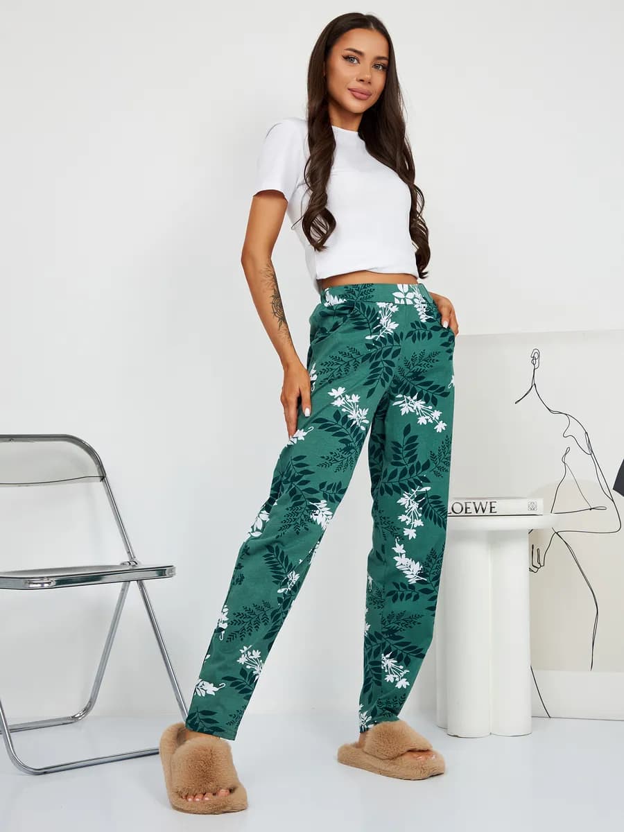 Брюки домашние трикотажные