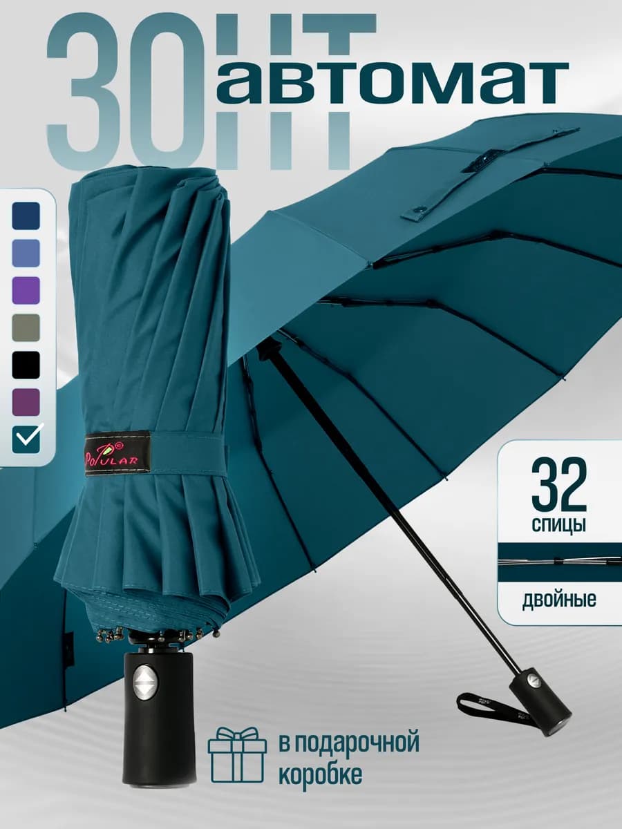 Зонт автомат антиветер складной