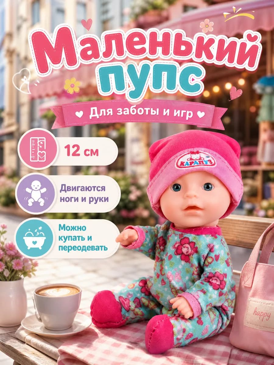 Кукла пупс для девочки коллекционная для малышей с одеждой