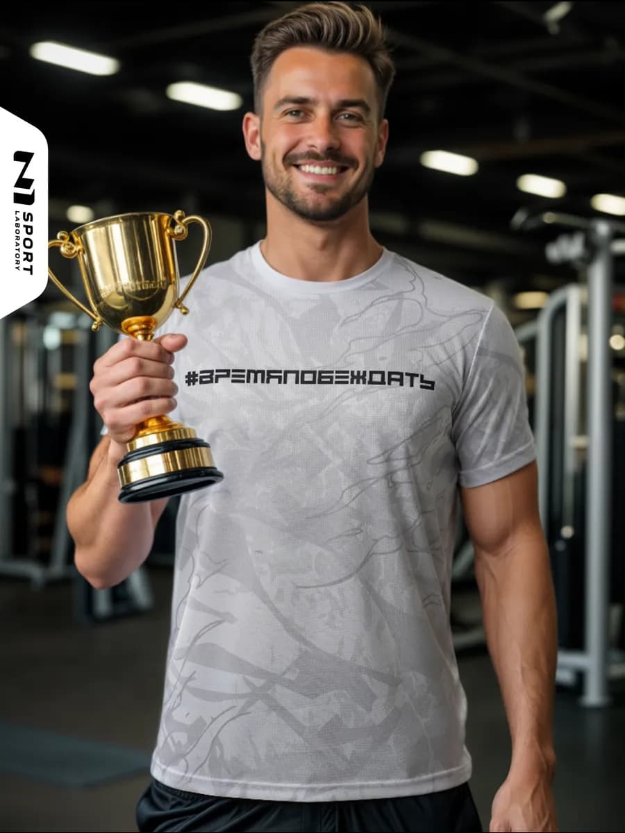 Спортивная футболка для тренировок и фитнеса в зале