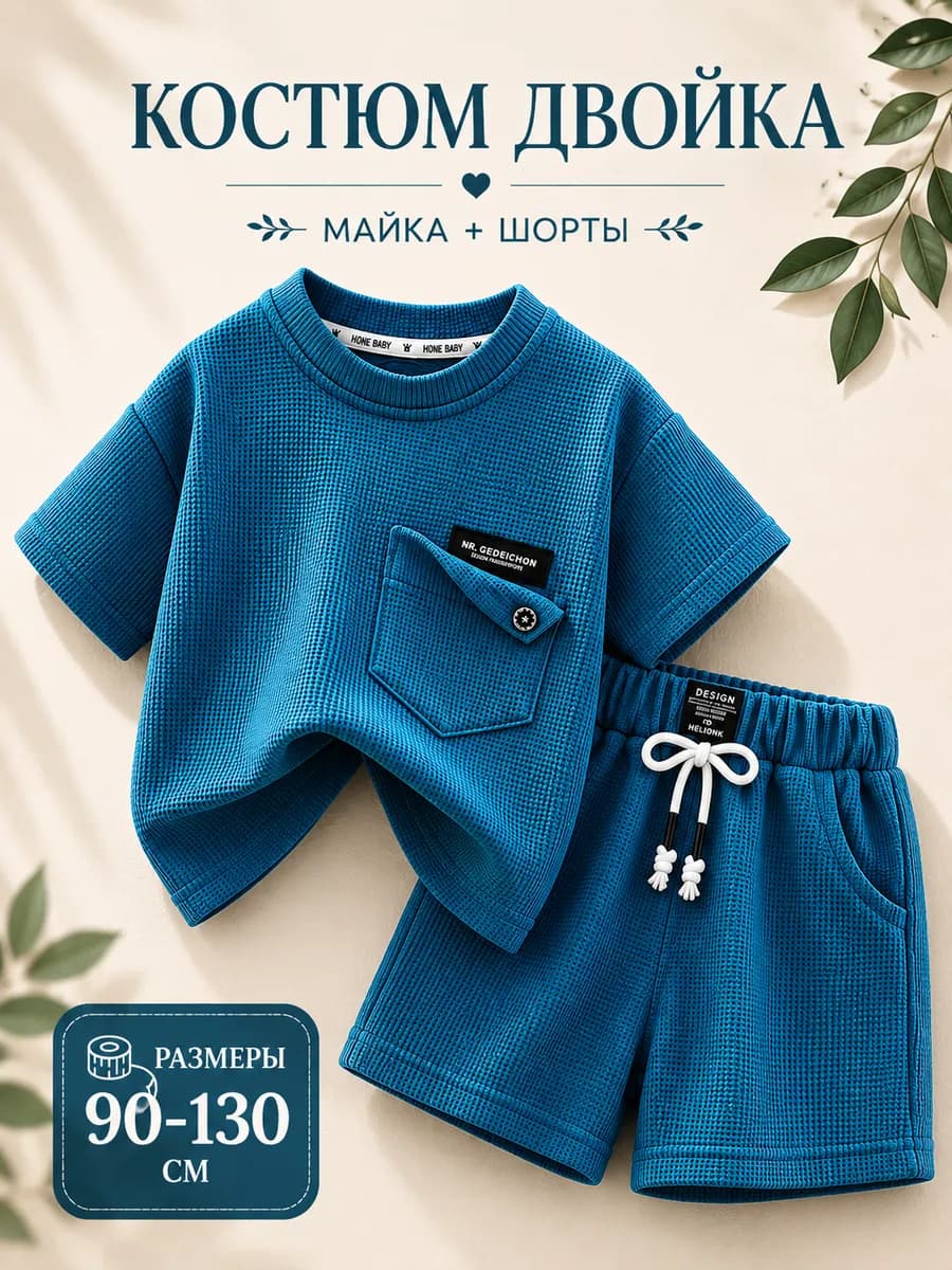 Костюм двойка летний с шортами