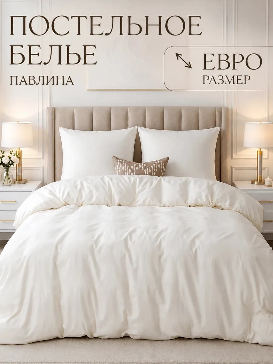 Постельное белье Евро наволочки 70х70 см