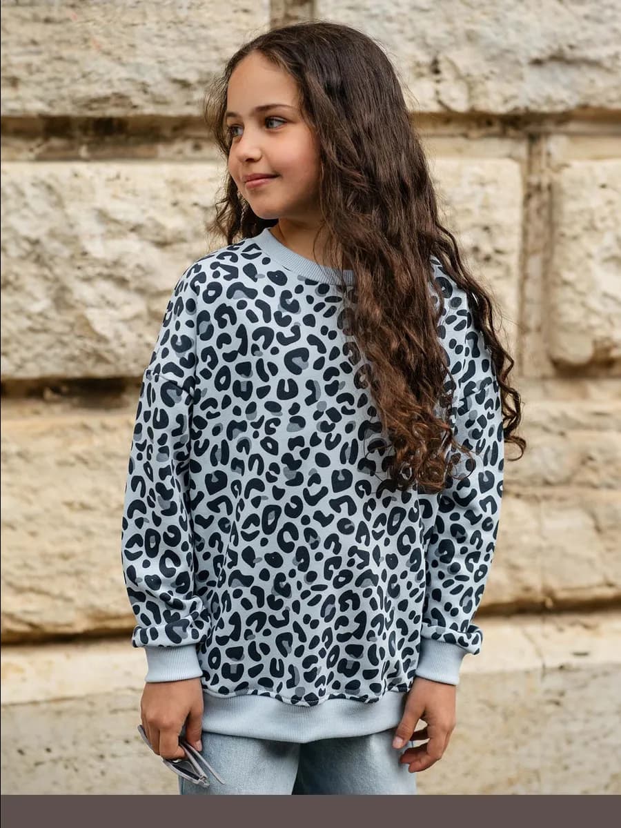 Свитшот для девочки оверсайз