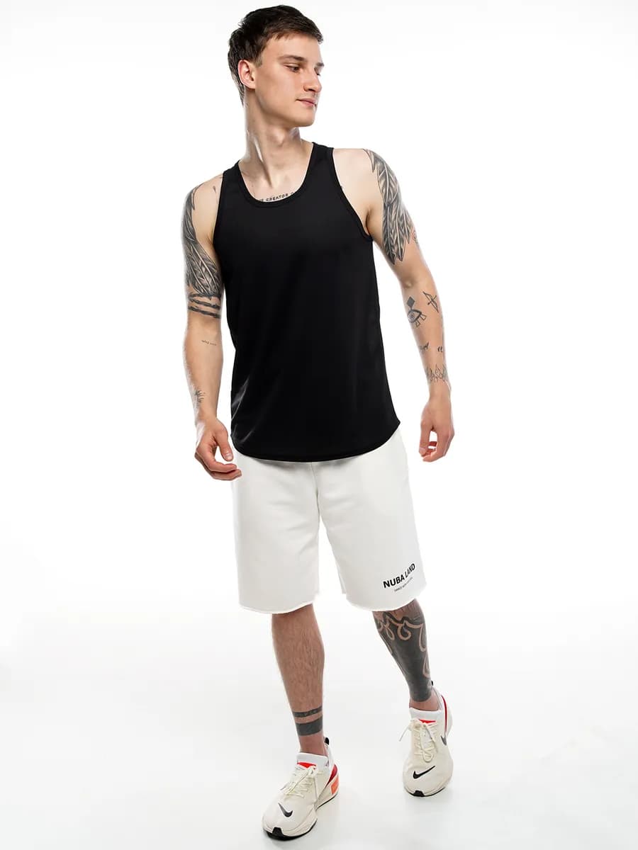 Майка спортивная для фитнеса с закругленным низом - фото 1