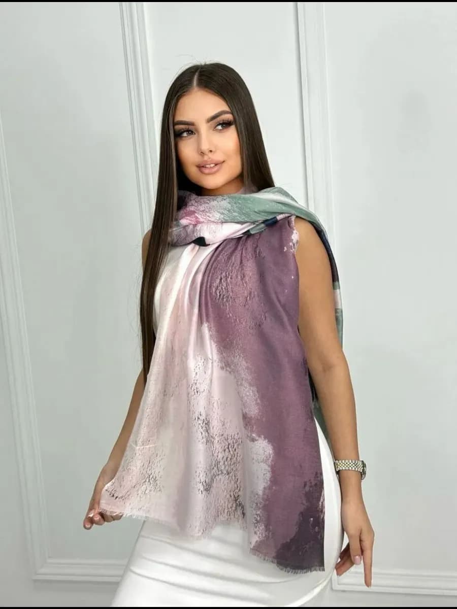 Шарф палантин платок осенний