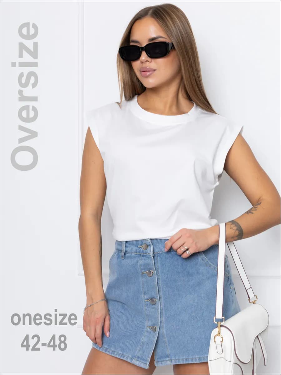 Топ футболка без рукавов под пиджак