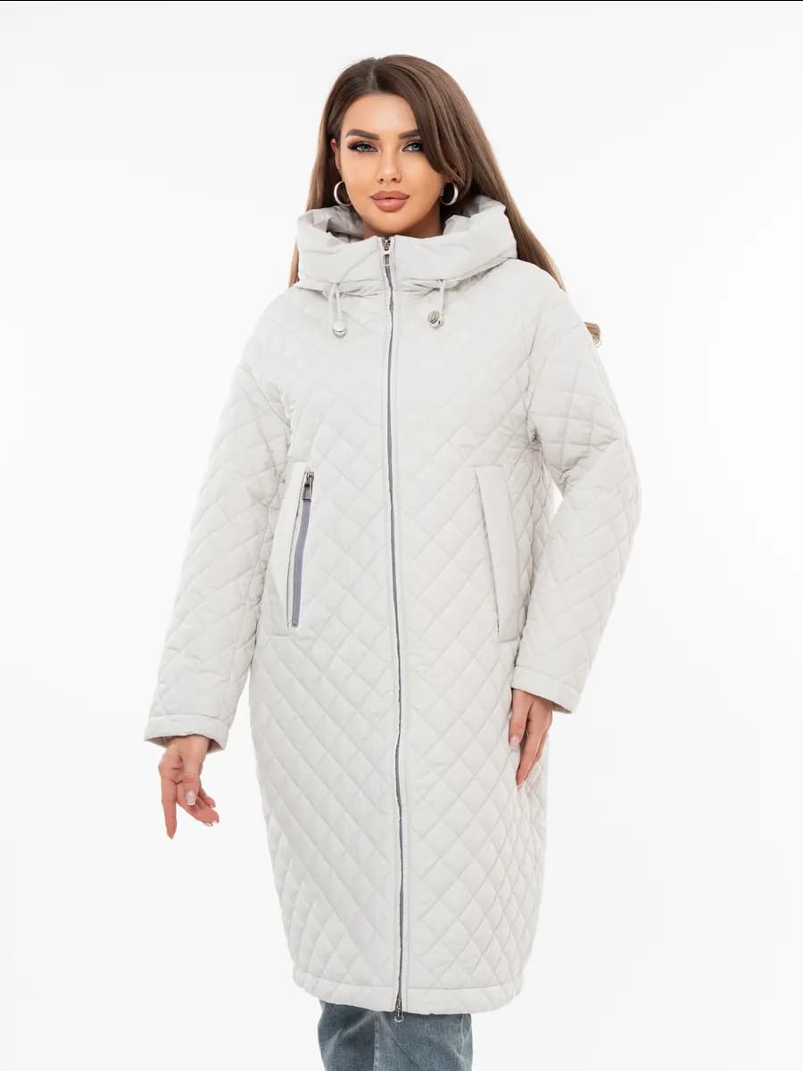 Пальто женское демисезонное с капюшоном