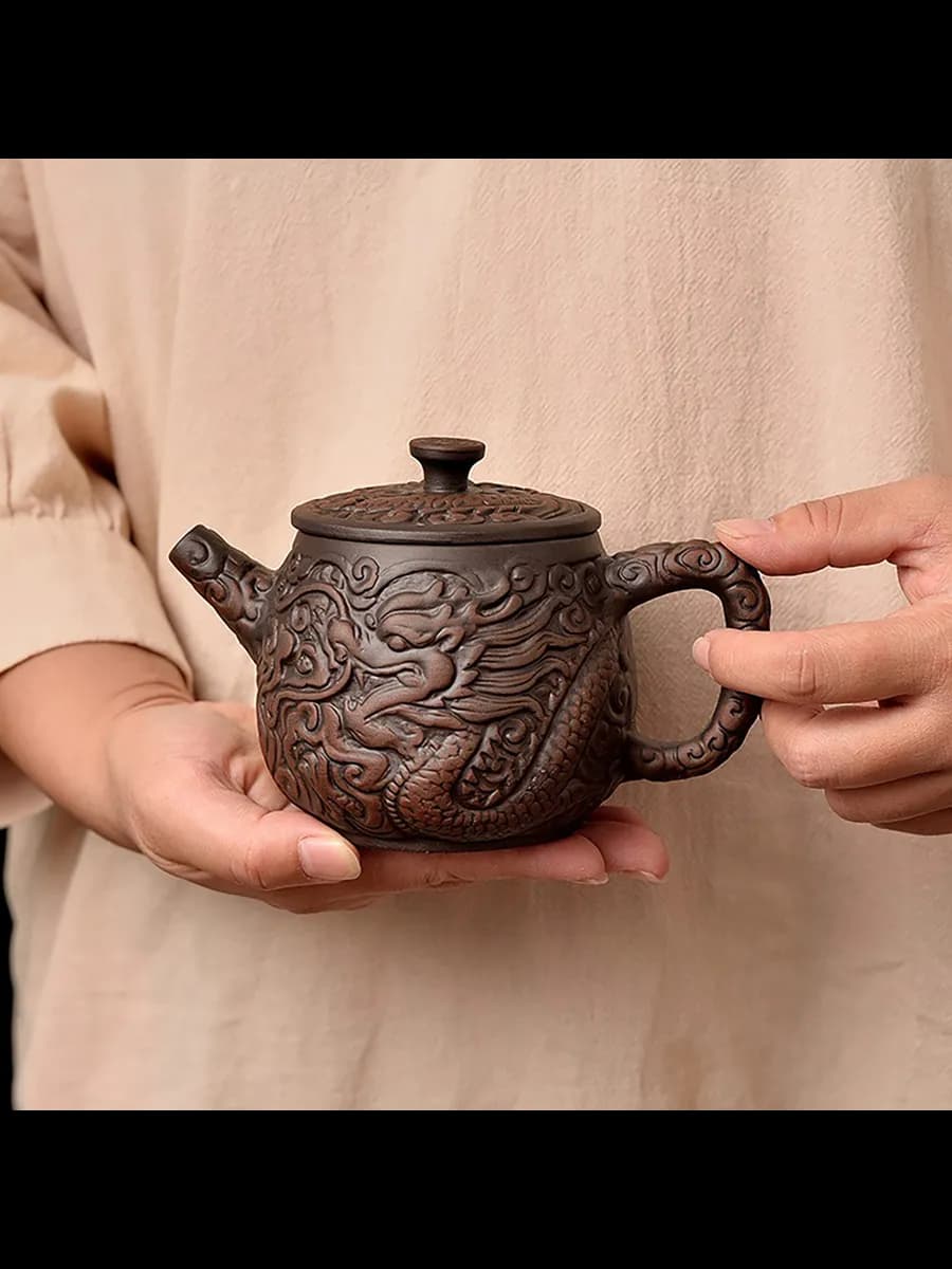 Заварочный чайник "Парящий Дракон" Исинская глина (350 мл)