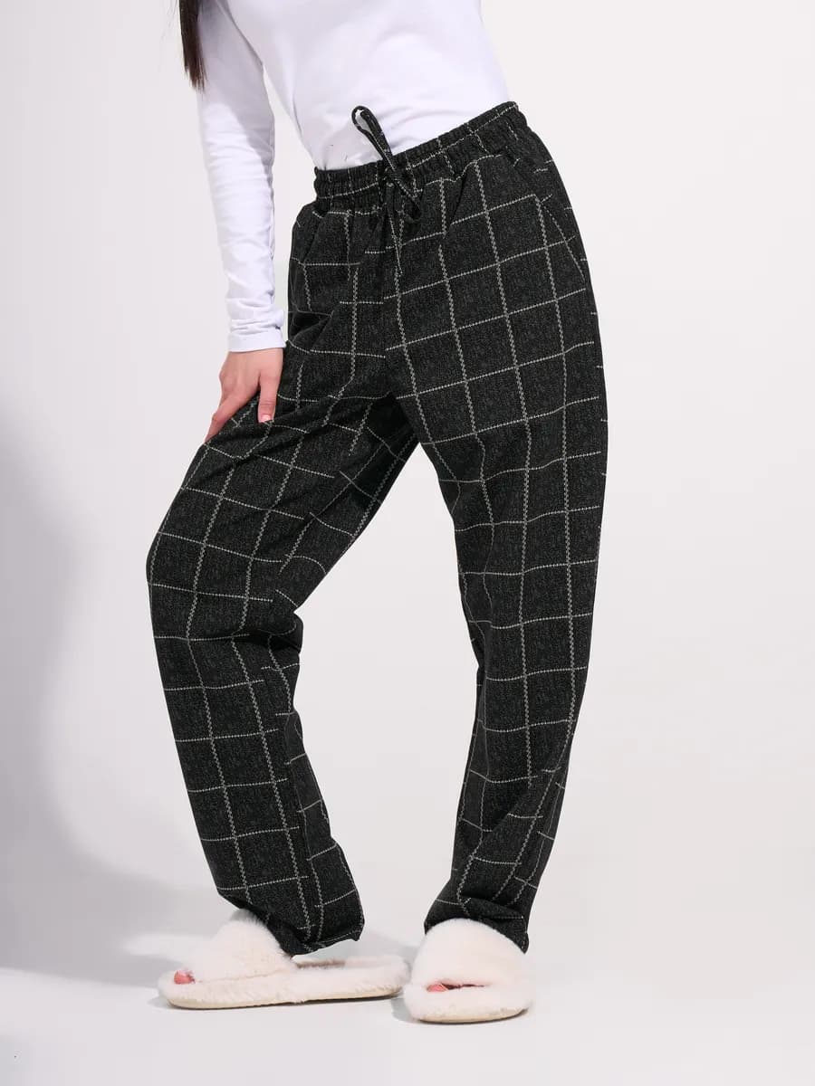 Штаны пижамные домашние уютные хлопок