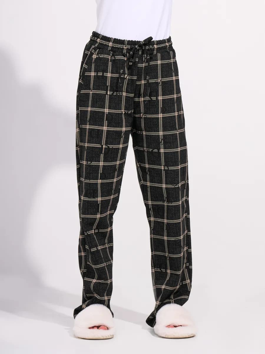 Штаны пижамные домашние уютные хлопок