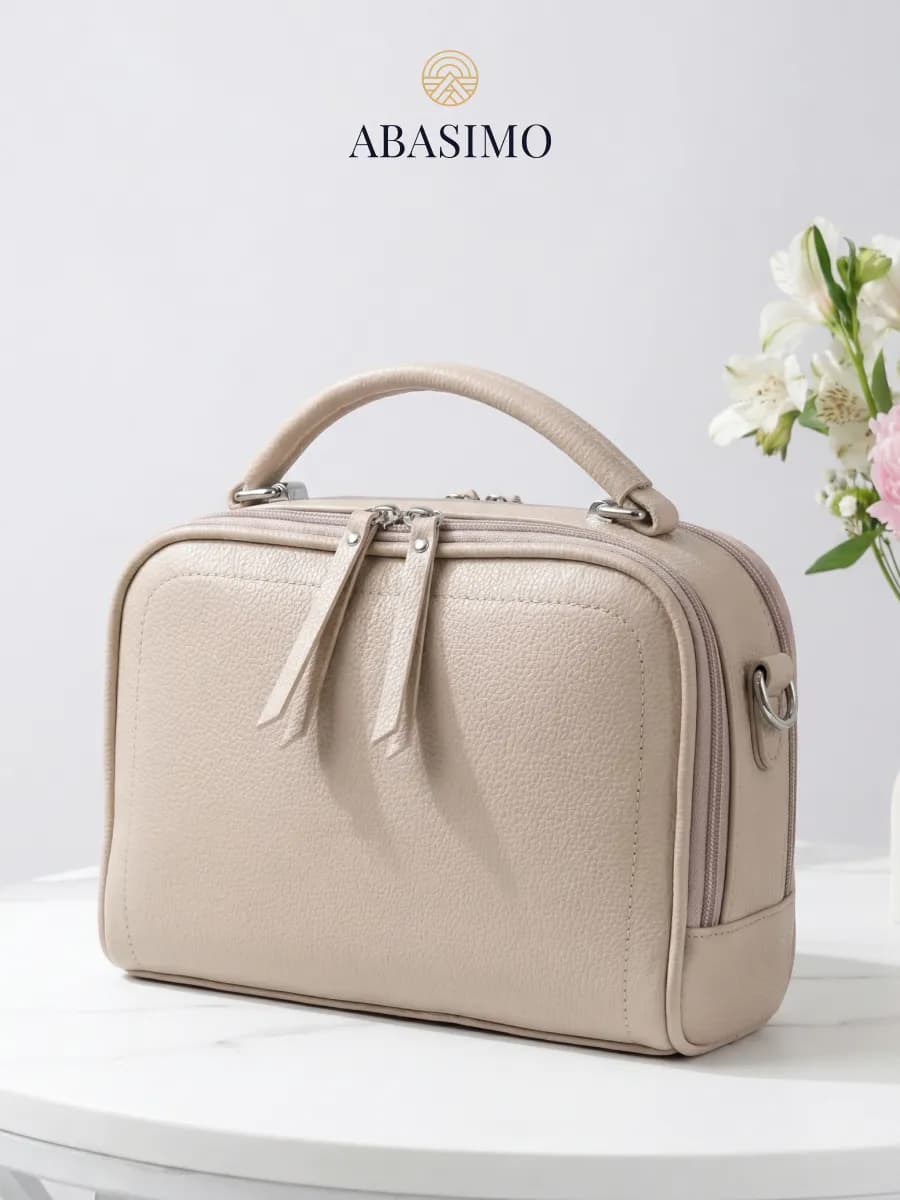 Сумка светло-бежевый средняя